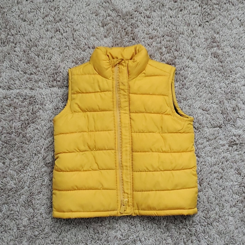 Baby Boy Old Navy Yellow Puff Vest